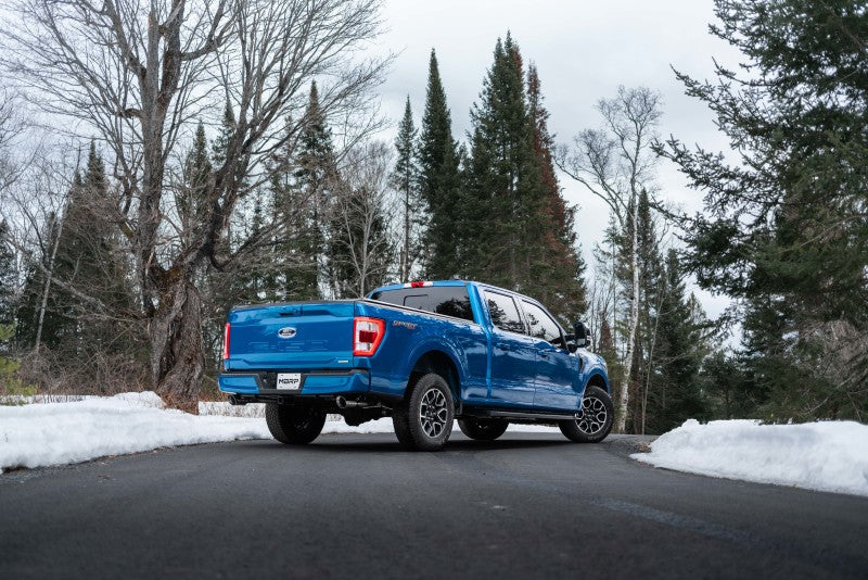 MBRP 2021+ F-150 2.7L/ 3.5L Ecoboost, 5.0L 3in Cat Back 2.5in Dual Split Rear - Aluminized Steel - Image 4