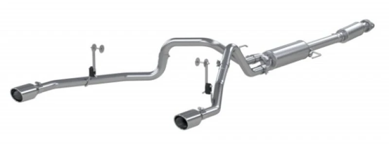 MBRP 2021+ F-150 2.7L/ 3.5L Ecoboost, 5.0L 3in Cat Back 2.5in Dual Split Rear - Aluminized Steel - Image 5