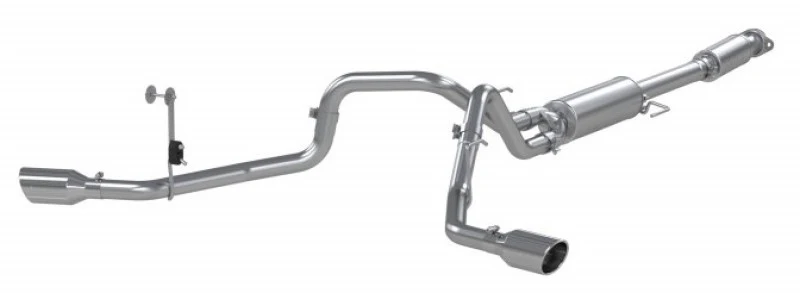 MBRP 2021+ Ford F150 2.7L/3.5L/5.0L 3in Aluminized Steel Cat-Back 2.5in Dual Split Side Exhaust - Image 6