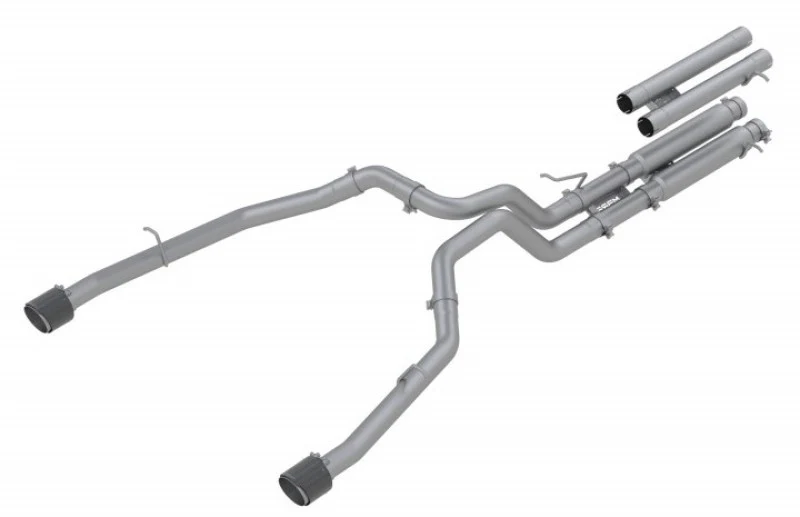 MBRP 2021 Ram TRX 6.2 S/C 3in Catback Dual Rear Carbon Fiber Tips(Race)- T304 - Image 6