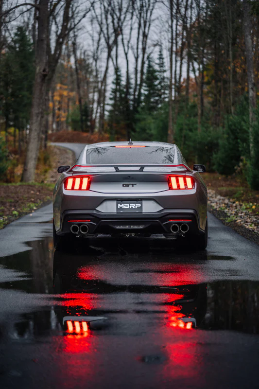 MBRP 2024+ Ford Mustang 5.0L Alum. SS 3in Cat-Back Dual Split Exhaust w/ Quad Tips (Valve Delete) - Image 4