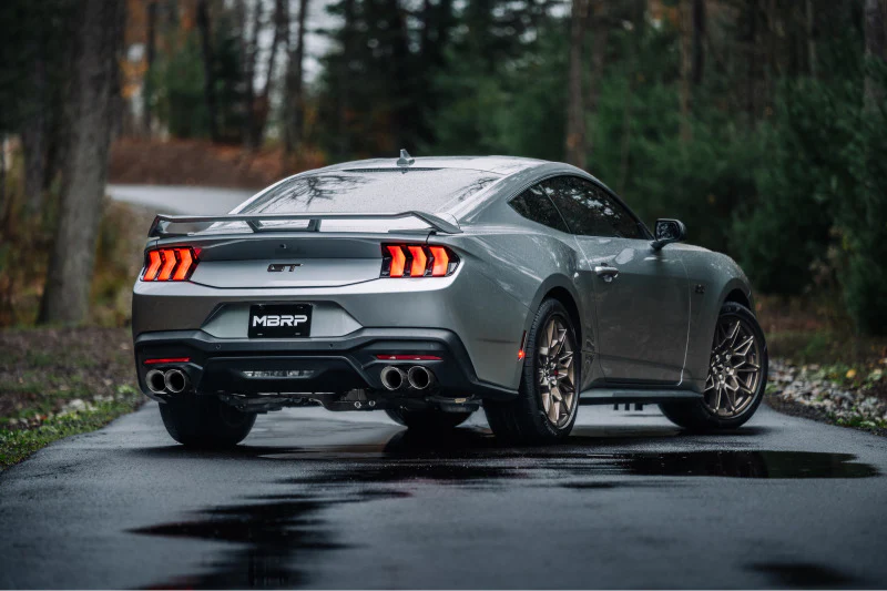 MBRP 2024+ Ford Mustang 5.0L T304 SS 3in Cat-Back Exhaust w/ Quad Carbon Fiber Tips (Valve Delete) - Image 2