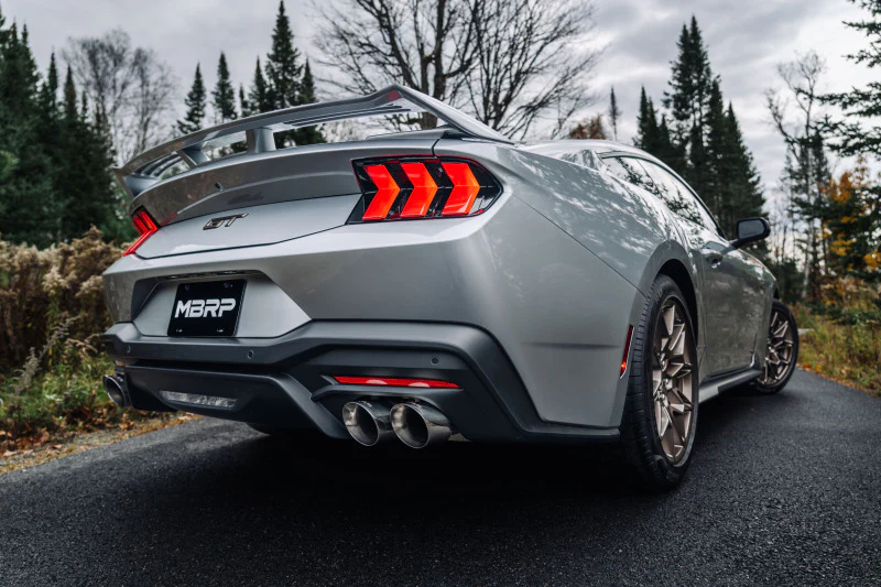 MBRP 2024+ Ford Mustang GT Armor Pro 3in Steet Profile Catback Exhaust - Stainless Steel Tips - Image 2