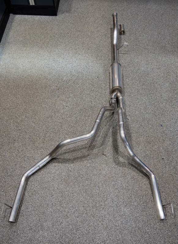 MBRP 21-24 Chevrolet Suburban XL 5.3L 3in Aluminized 2.5in Dual Split Carbon Fiber Cat-back - Image 5