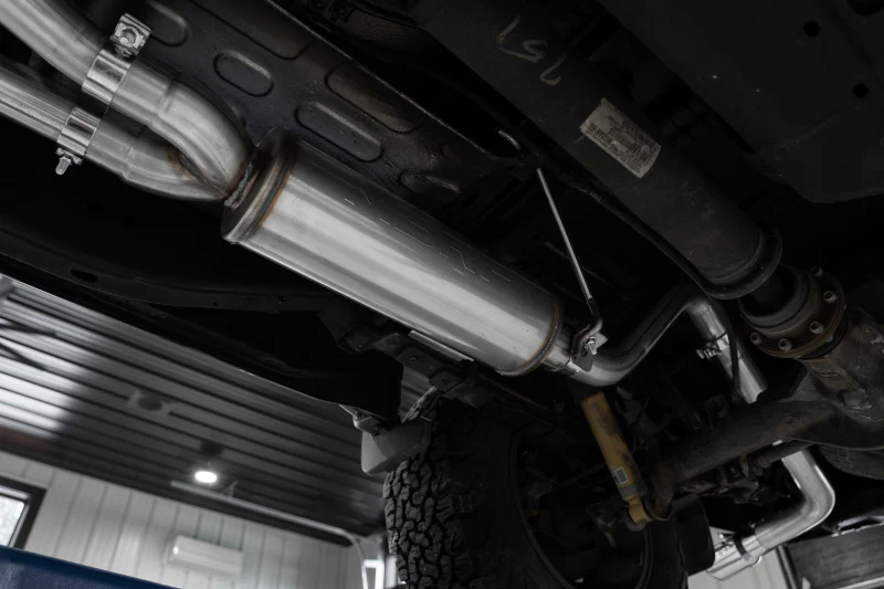 MBRP 22-23 Nissan Frontier 3.8L 3in Tip 3in Cat Back Single Side Exit Street Profile - T304 - Image 3