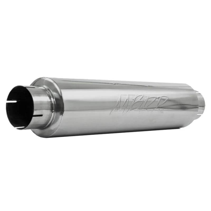 MBRP Universal Quiet Tone Muffler 4in Inlet/Outlet 24in Body 6in Dia 30in Overall T304 - Image 2