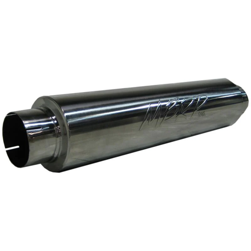 MBRP Universal Quiet Tone Muffler 4in Inlet/Outlet 24in Body 6in Dia 30in Overall T304 - Image 5