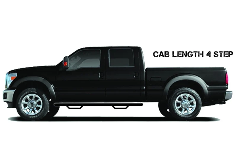 N-Fab Nerf Step 02-08 Dodge Ram 1500/2500/3500 Quad Cab 4 Door - Gloss Black - Cab Length - 3in - Image 4