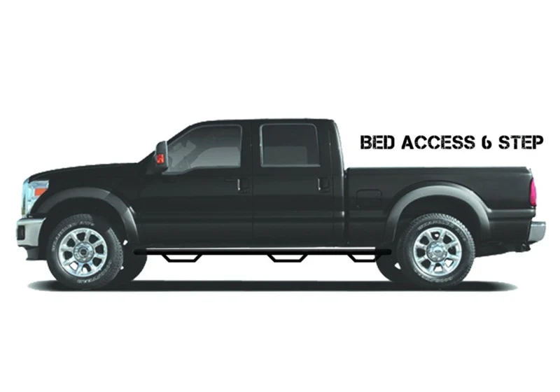N-Fab Nerf Step 10-17 Dodge Ram 1500 Crew Cab 6.4ft Bed - Tex. Black - Bed Access - 3in - Image 4