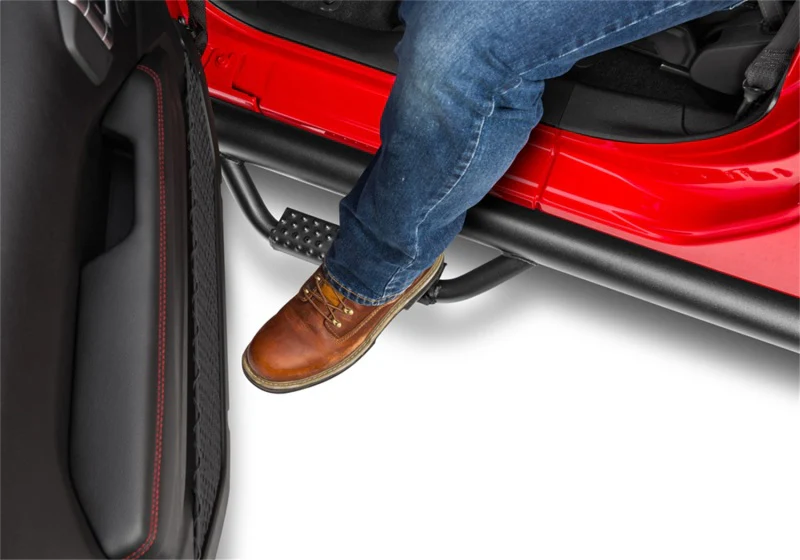 N-Fab Nerf Step 2019 Jeep Wrangler JT 4DR Truck Full Length - Tex. Black - 3in - Image 3