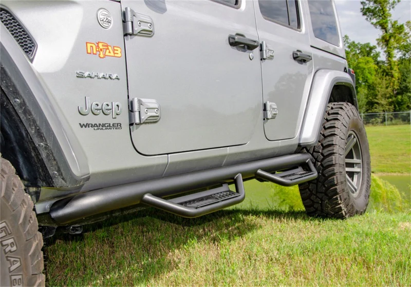 N-Fab Podium LG 2018 Jeep Wrangler JL 4DR SUV - Full Length - Tex. Black - 3in - Image 4