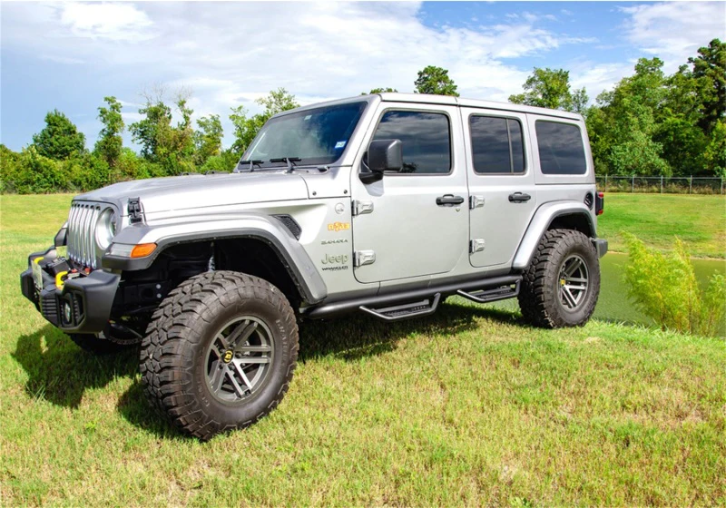 N-Fab Podium LG 2018 Jeep Wrangler JL 4DR SUV - Full Length - Tex. Black - 3in - Image 6
