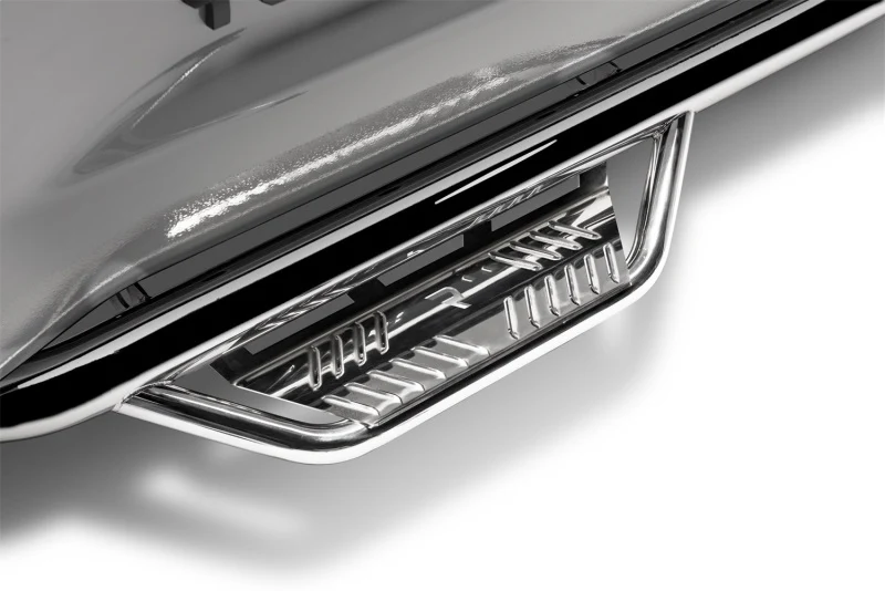 N-Fab Podium SS 2019 Chevy/GMC 1500 Crew Cab - Cab Length - Polished Stainless - 3in - Image 4