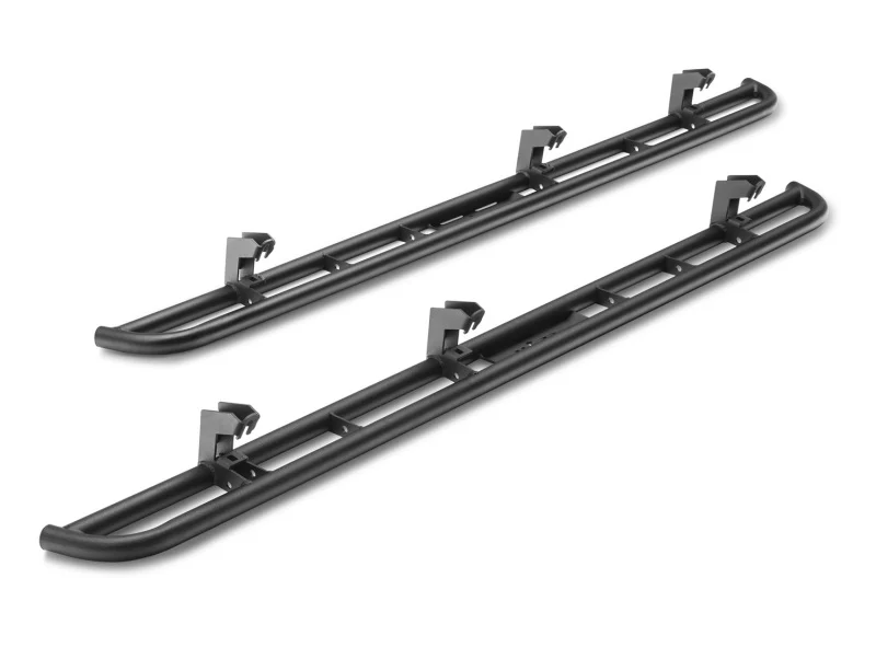 N-Fab RKR Rails 16-17 Toyota Tacoma Double Cab - Tex. Black - 1.75in - Image 3
