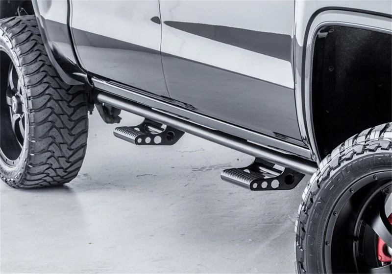 N-Fab RKR Rails 16-17 Toyota Tacoma Double Cab - Tex. Black - 1.75in - Image 4