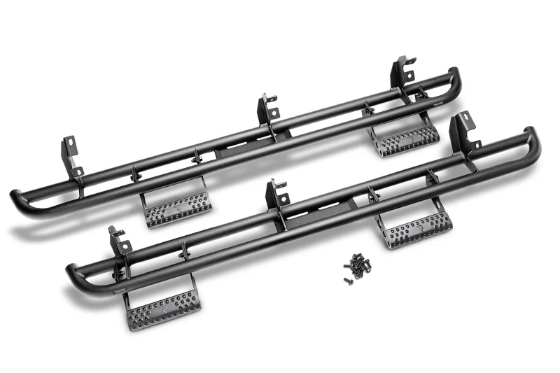 N-Fab RKR Step System 2019 Chevy/GMC 1500 Crew Cab - Cab Length - Tex. Black - 1.75in
