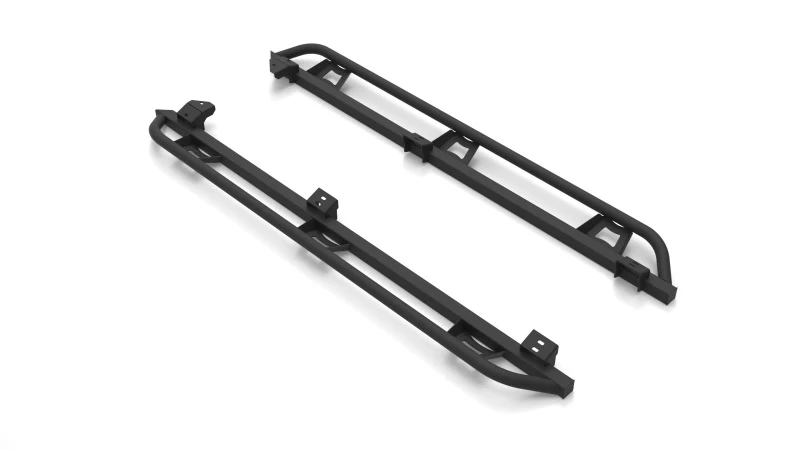 N-Fab Trail Slider Steps 16-20 Toyota Tacoma Crew Cab All Beds - SRW - Textured Black - Image 8