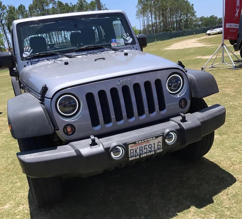 Oracle 07-18 Jeep Wrangler JK Switchback LED Halo Headlights - Amber/White - Switchback - Image 9