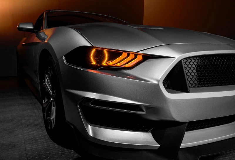 Oracle 18-21 Ford Mustang Dynamic DRL w/ Halo Kit & Sequential Turn Signal - ColorSHIFT - Image 10