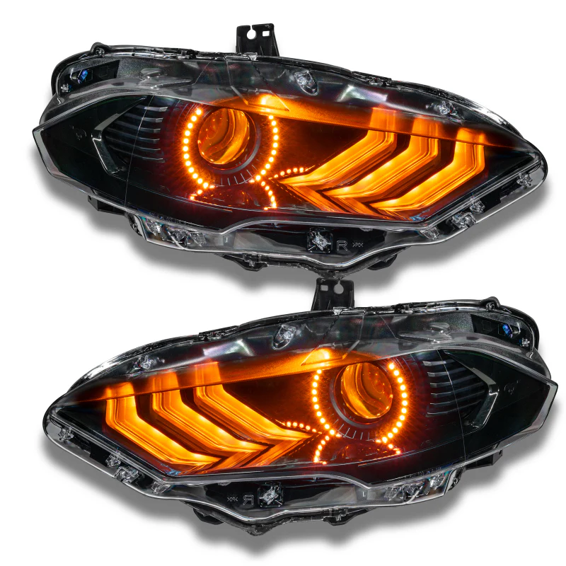 Oracle 18-21 Ford Mustang Dynamic DRL w/ Halo Kit & Sequential Turn Signal - ColorSHIFT - Image 12