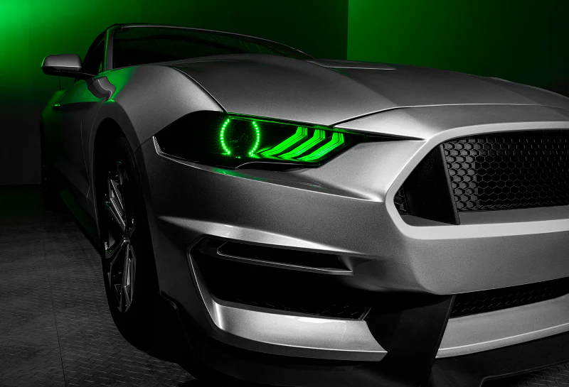 Oracle 18-21 Ford Mustang Dynamic DRL w/ Halo Kit & Sequential Turn Signal - ColorSHIFT - Image 23