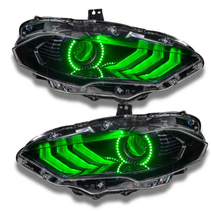 Oracle 18-21 Ford Mustang Dynamic DRL w/ Halo Kit & Sequential Turn Signal - ColorSHIFT - Image 24