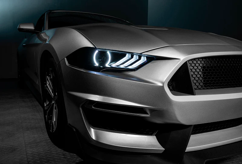 Oracle 18-21 Ford Mustang Dynamic DRL w/ Halo Kit & Sequential Turn Signal - ColorSHIFT - Image 27