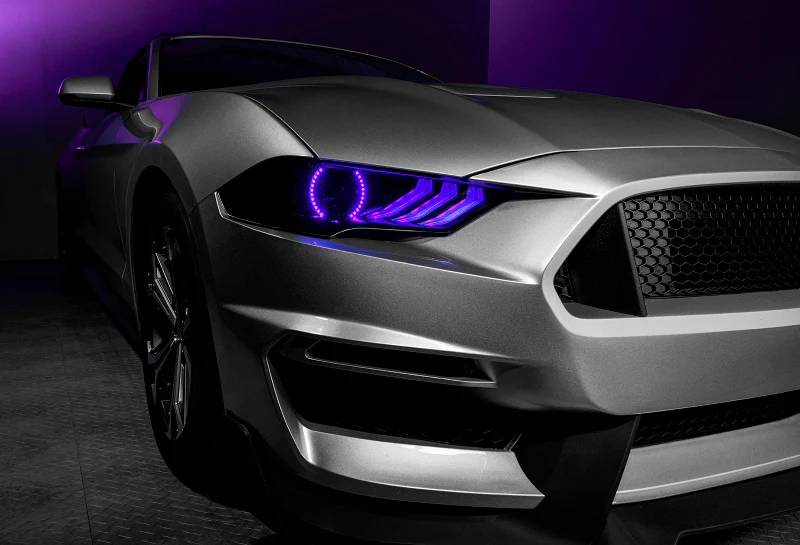 Oracle 18-21 Ford Mustang Dynamic DRL w/ Halo Kit & Sequential Turn Signal - ColorSHIFT - Image 28