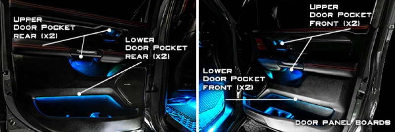 Oracle 19-22 RAM Complete Interior Ambient Lighting ColorSHIFT RGB Conversion Kit - Image 31