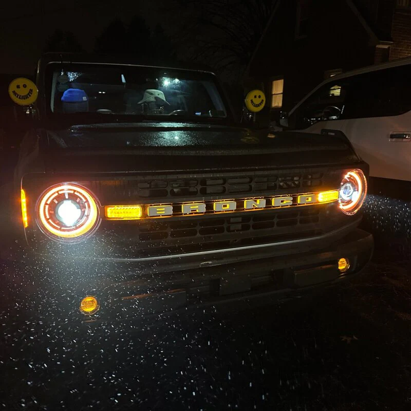 Oracle 2021+ Ford Bronco Oculus Bi-LED Projector Headlights - ColorSHIFT LED - Image 6