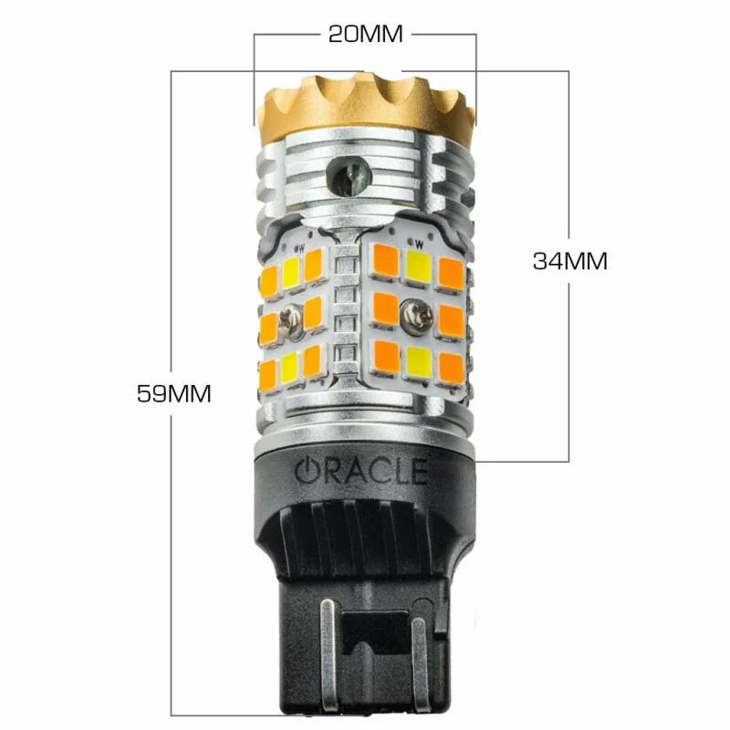 Oracle 7443-CK LED Switchback High Output Can-Bus LED Bulbs - Amber/White Switchback - Image 3