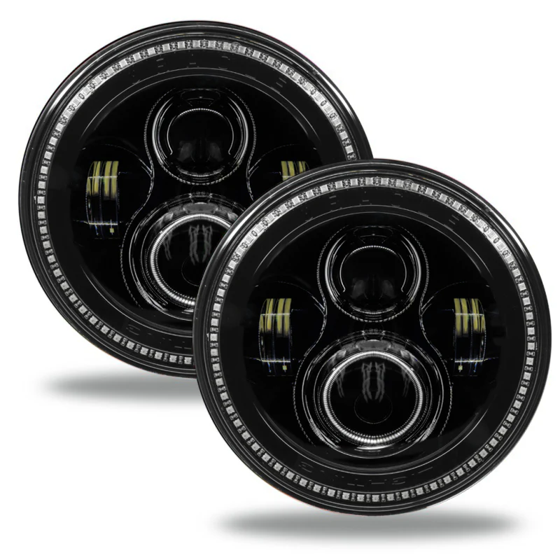 Oracle 7in High Powered LED Headlights - Black Bezel - Dynamic - Dynamic - Image 47