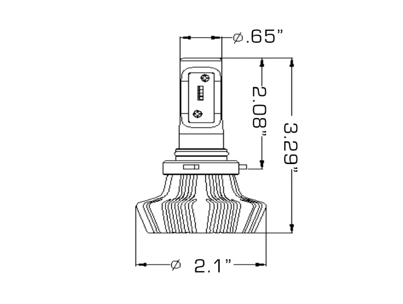 Oracle 9005 4000 Lumen LED Headlight Bulbs (Pair) - 6000K - Image 3