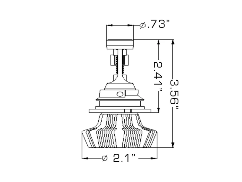 Oracle 9007 4000 Lumen LED Headlight Bulbs (Pair) - 6000K - Image 3