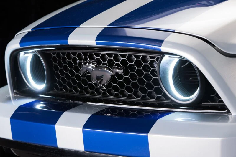 Oracle Ford Mustang 10-13 WP LED Fog Halo Kit (Grille Style) - White - Image 5