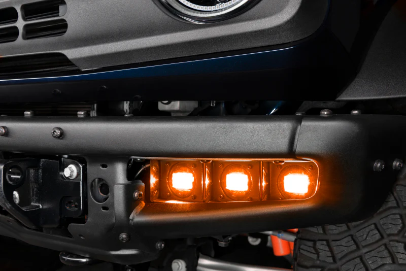 Oracle High 21-22 Ford Bronco Triple LED Fog Light kit for Steel Bumper - Image 2