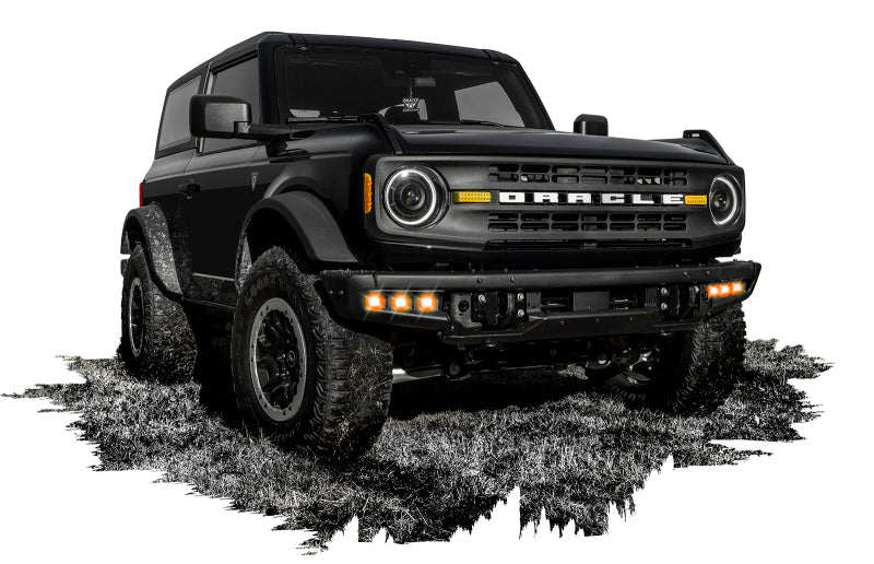 Oracle High 21-22 Ford Bronco Triple LED Fog Light kit for Steel Bumper - Image 5
