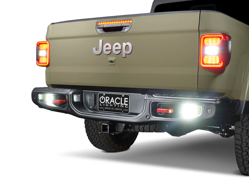 Oracle Jeep Gladiator JT Rear Bumper LED Reverse Lights w/ Plug & Play Harness - 6000K - Image 3