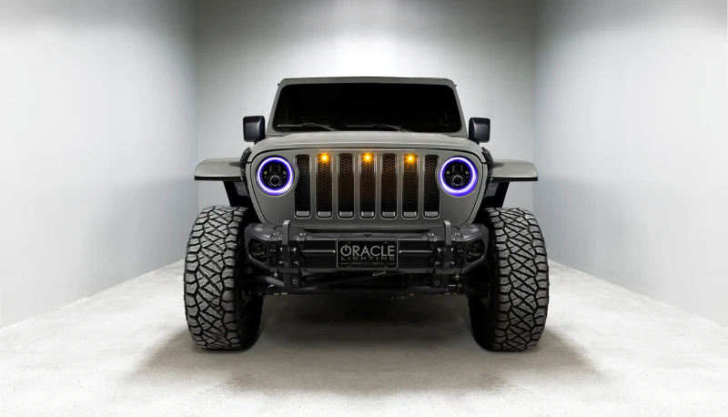 Oracle Jeep Wrangler JL/Gladiator JT 7in. High Powered LED Headlights (Pair) - Dynamic - Image 17