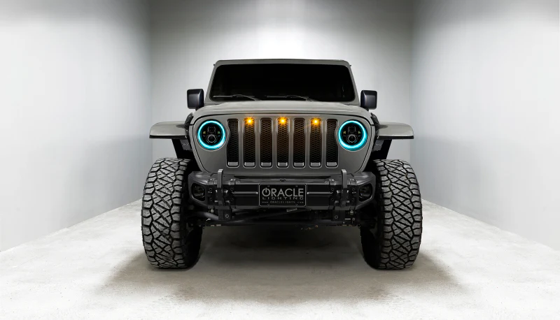 Oracle Jeep Wrangler JL/Gladiator JT 7in. High Powered LED Headlights (Pair) - Dynamic - Image 2