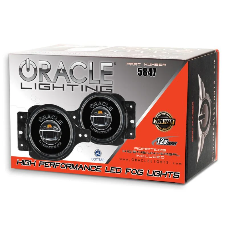 Oracle Jeep Wrangler JL/Gladiator JT Sport High Performance W LED Fog Lights - No Halo - Image 8