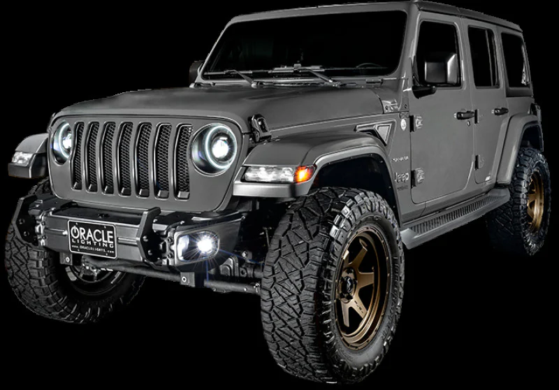Oracle Jeep Wrangler JL/Gladiator JT Sport High Performance W LED Fog Lights - White - Image 2