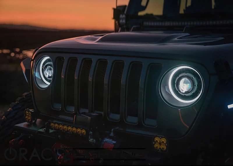 Oracle Jeep Wrangler JL Oculus Bi-LED Projector Headlights- Graphite Metallic - 5500K - Image 41