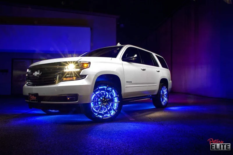 Oracle LED Illuminated Wheel Rings - ColorSHIFT - 15in. - ColorSHIFT No Remote - Image 18