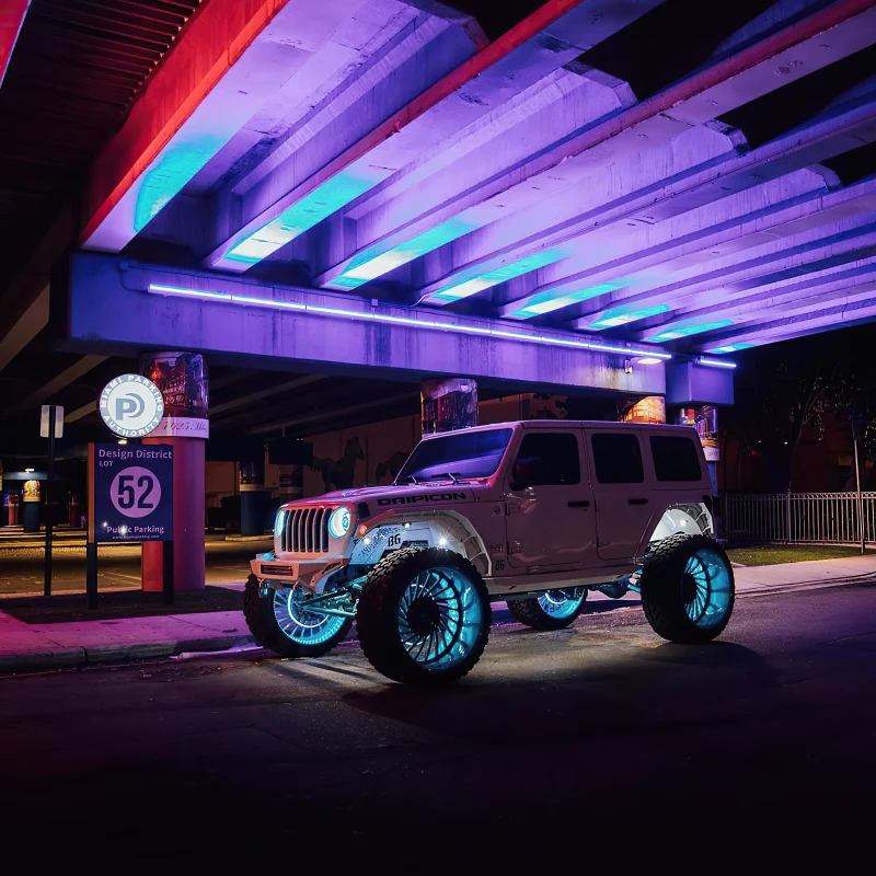 Oracle LED Illuminated Wheel Rings - ColorSHIFT No Remote - ColorSHIFT No Remote - Image 2