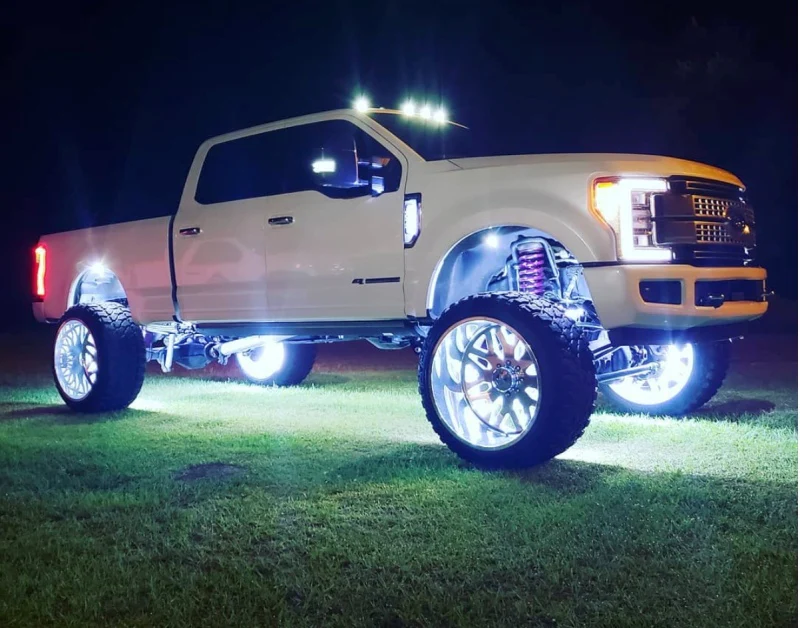 Oracle LED Illuminated Wheel Rings - Double LED - White - Image 33