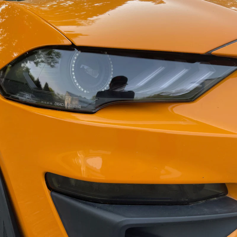 Oracle Lighting 18-23 Ford Mustang Dynamic ColorSHIFT LED Headlights - Black Series - Image 19