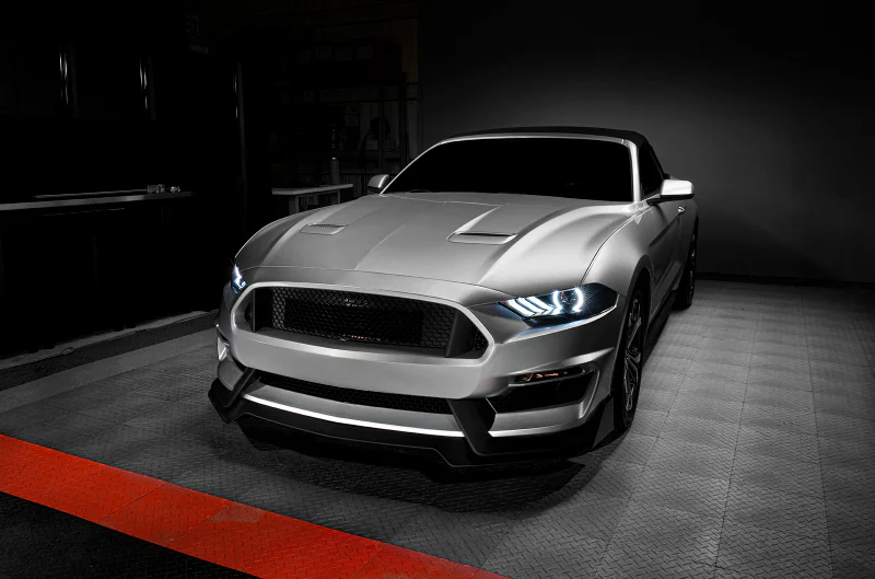 Oracle Lighting 18-23 Ford Mustang Dynamic ColorSHIFT LED Headlights - Black Series - Image 20