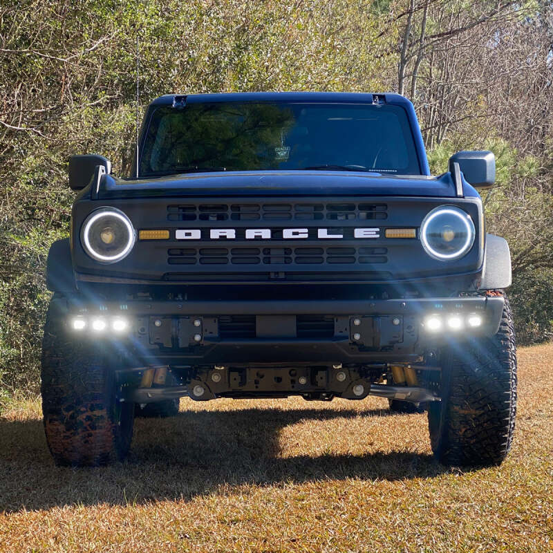 ORACLE Lighting 21-22 Ford Bronco Triple LED Fog Light Kit for Steel Bumper - White - Image 12