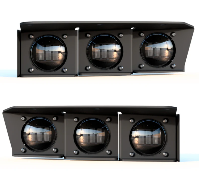 ORACLE Lighting 21-22 Ford Bronco Triple LED Fog Light Kit for Steel Bumper - White - Image 18